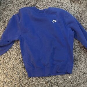 Nike Men's Royal Blue Crewneck Sweater